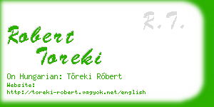 robert toreki business card